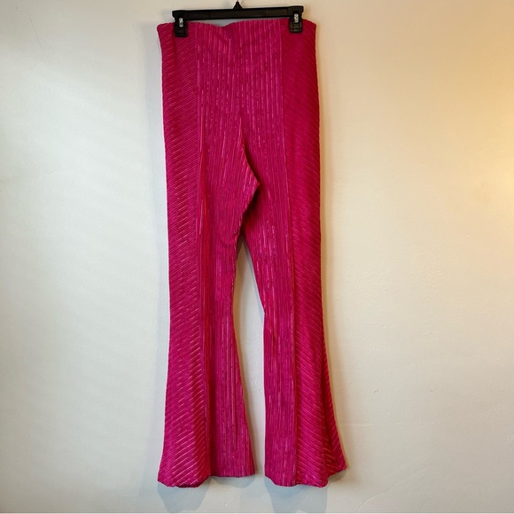 Free People Slim Pull-On Velvet Flare Pants - Picture 10 of 14